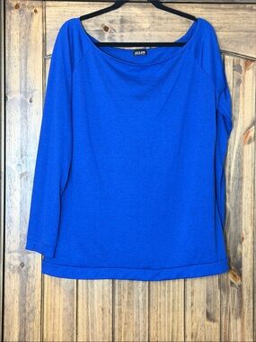 ALLOY Cobalt Blue Long Sleeve Boatneck Top